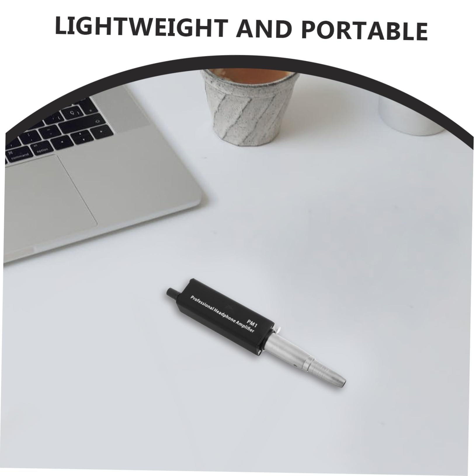 jojofuny Amplificador Estéreo Portátil para Auriculares Interruptor De Ganancia Compatible Múltiples Interfaces Compacto y