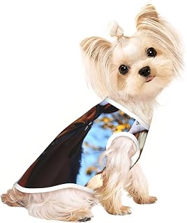 Christmas Horse Pattern Small Pet Breathable Vest, Dog Mesh Shirt for Daily Wear-Small