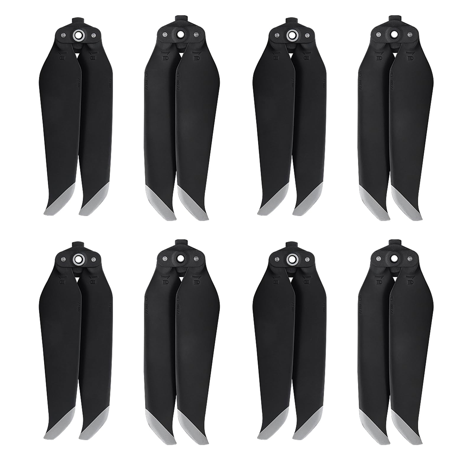 Tosiicop Air 2s Propellers Blades - 8PCS Propeller for DJI Air 2s/Mavic Air 2 Replacement Parts Drone Accessories Low Noise Quick-Release Props Quiet 7328 Wings Air Series Silver