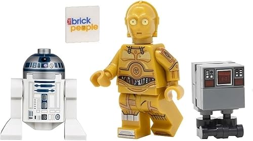 LEGO Star Wars Minifiguras R2-D2 y C-3PO con Gonk Droid (GNK)