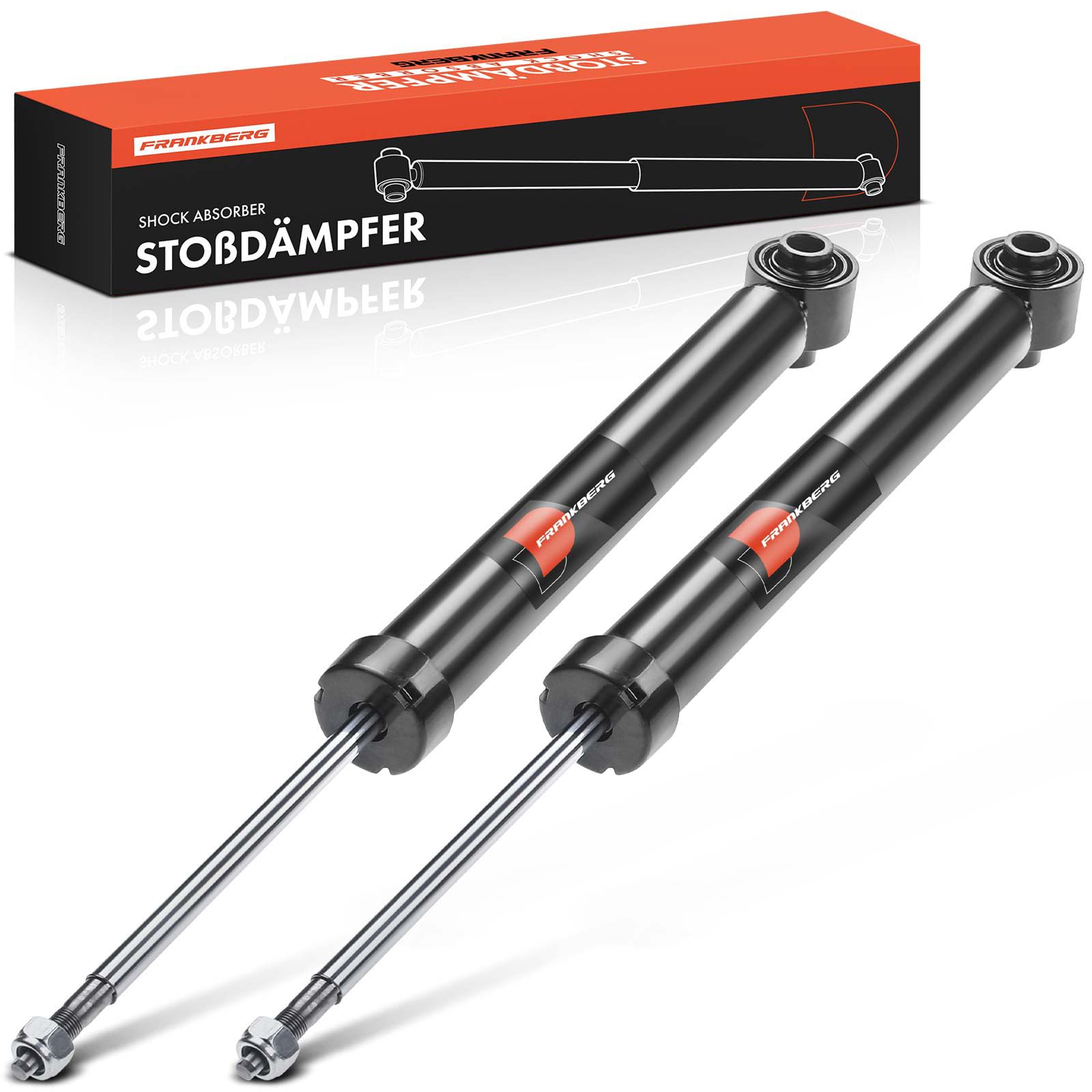 Frankberg 2x Ammortizzatori per sospensioni Ammortizzatori per telaio Posteriore sinistro destro 600mm Pressione del gas Compatibile con A4 8E2 A4 Avant 8E5 A4 Cabriolet 8H7 A4 Cabriolet 8HE 341814