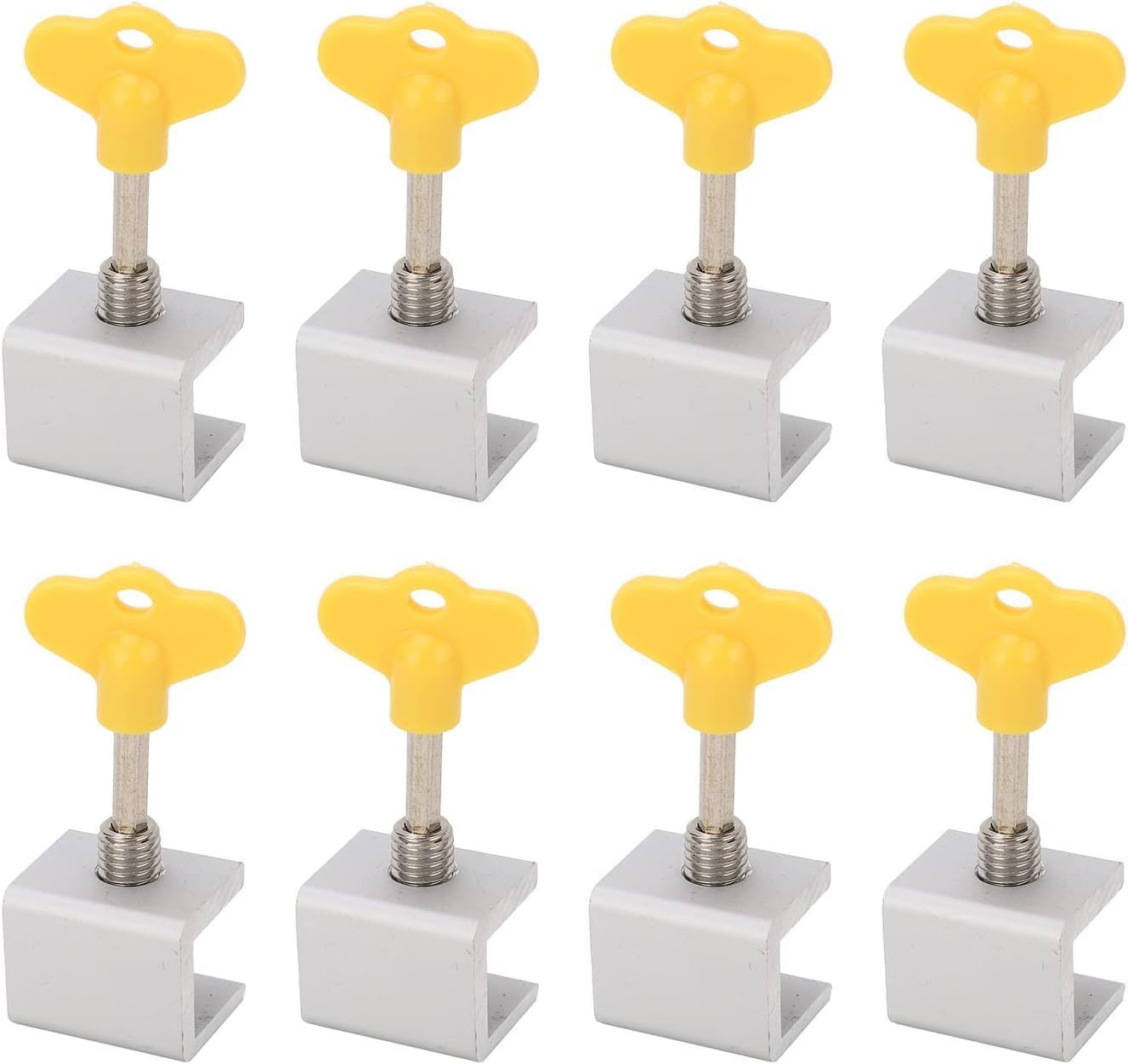 Window Sliding Lock Clamp with Screw Key for Sliding Windows and Doors, Aluminium Frame Security Stopper (Window Lock -8)-image-25
