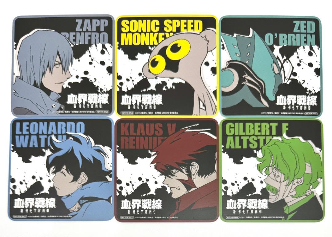 Amazon｜血界戦線＆BEYOND コラボカフェ本舗 コースター 6種セット