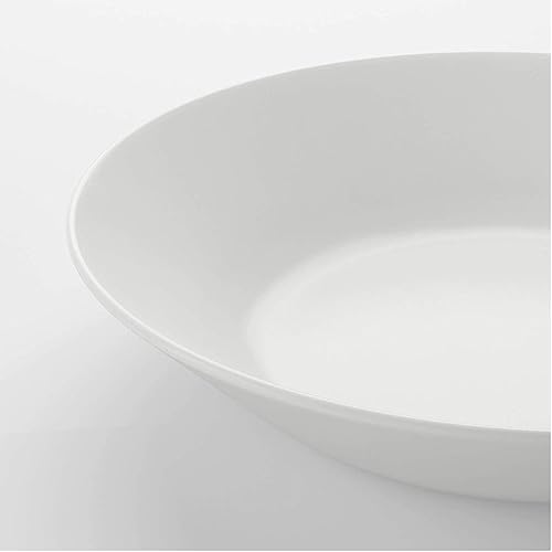 Miniatura 2 de IKEA Platos de vajilla de vidrio de ópalo templado de 6 piezas, color blanco (plato profundo, blanco20 cm)