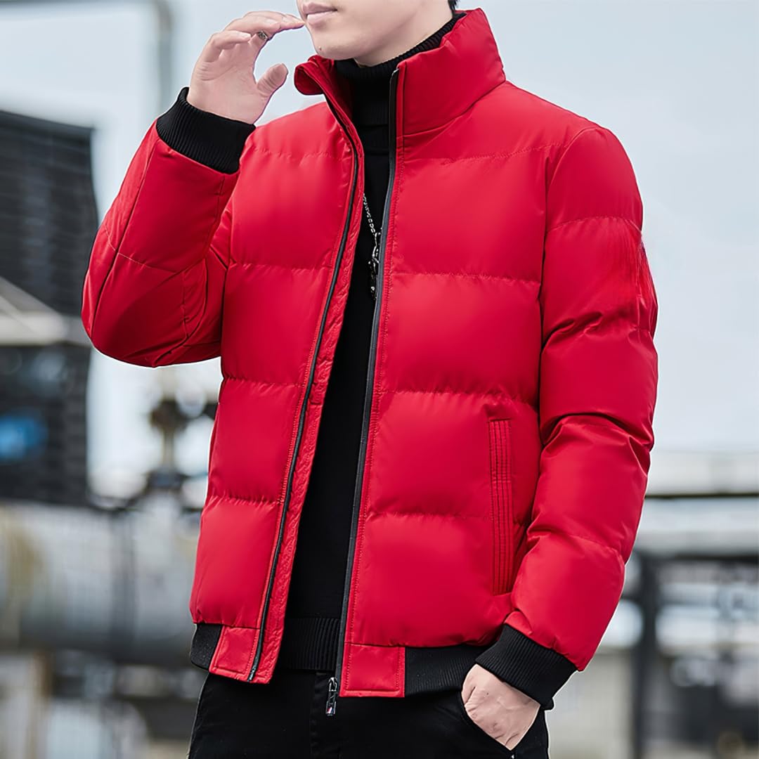 Momuk Set Tuta Uomo Inverno 2 Pezzi Completi Full Zip Leggero Caldo Cotone Cappotto + Pantaloni da Jogging Tuta da Ginnastica