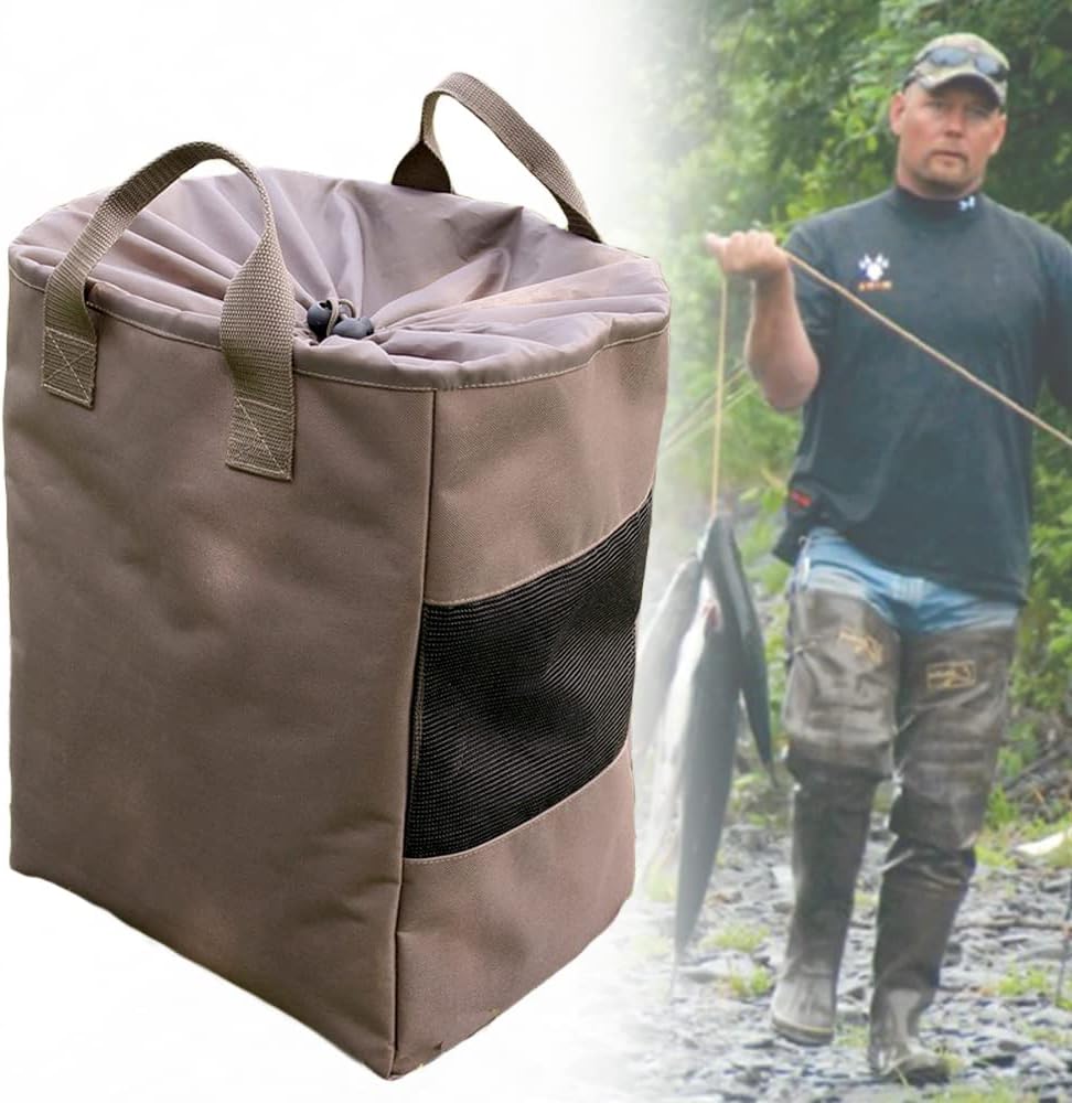 Wader Boot Shoe Bag for Fishing Hunting - 600D Outdoor Tall Boot Organizer Storage, 12"Lx9"Wx16"H