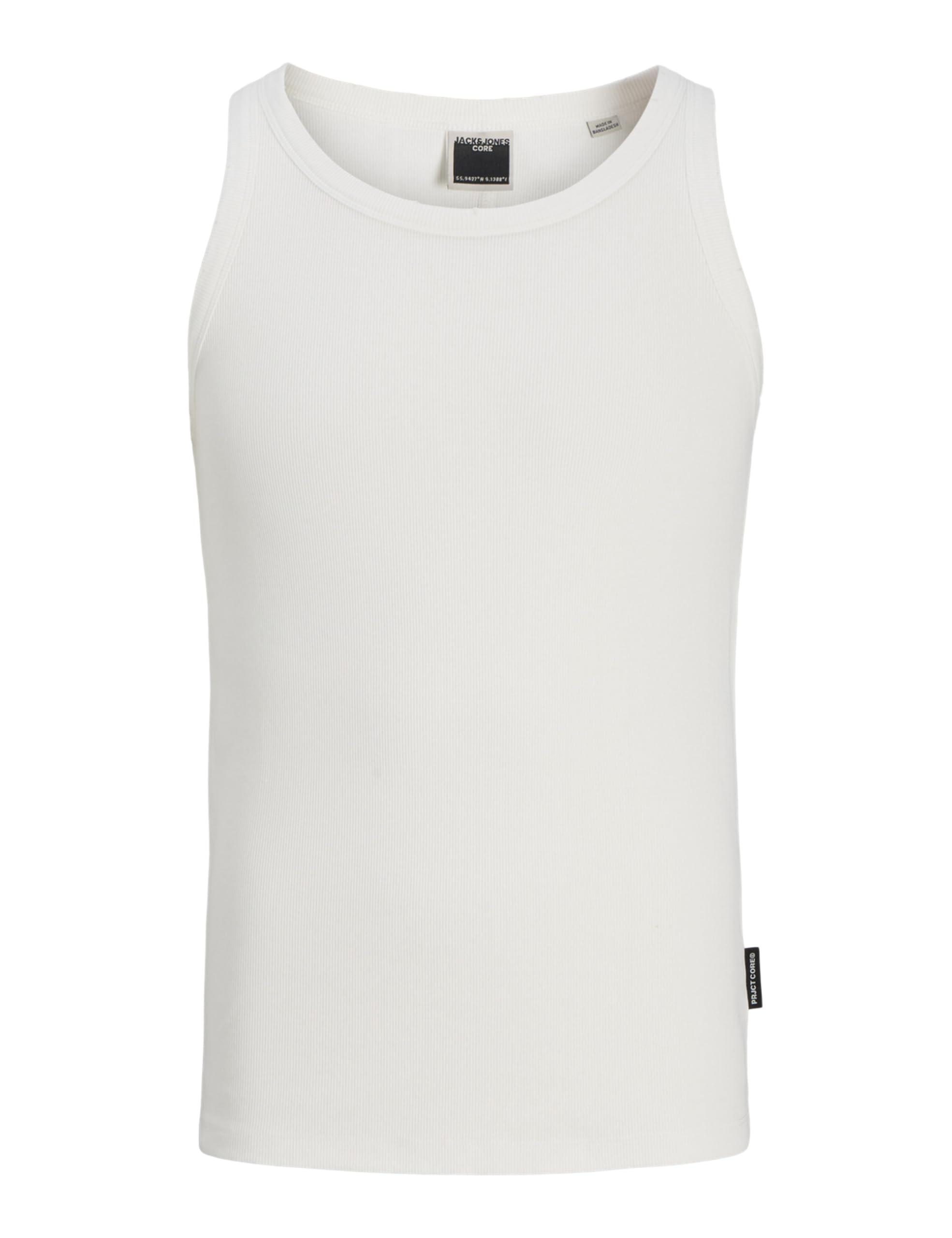 JACK & JONES Jcostratus Break Rib Tank Top męski, Cloud Dancer, M