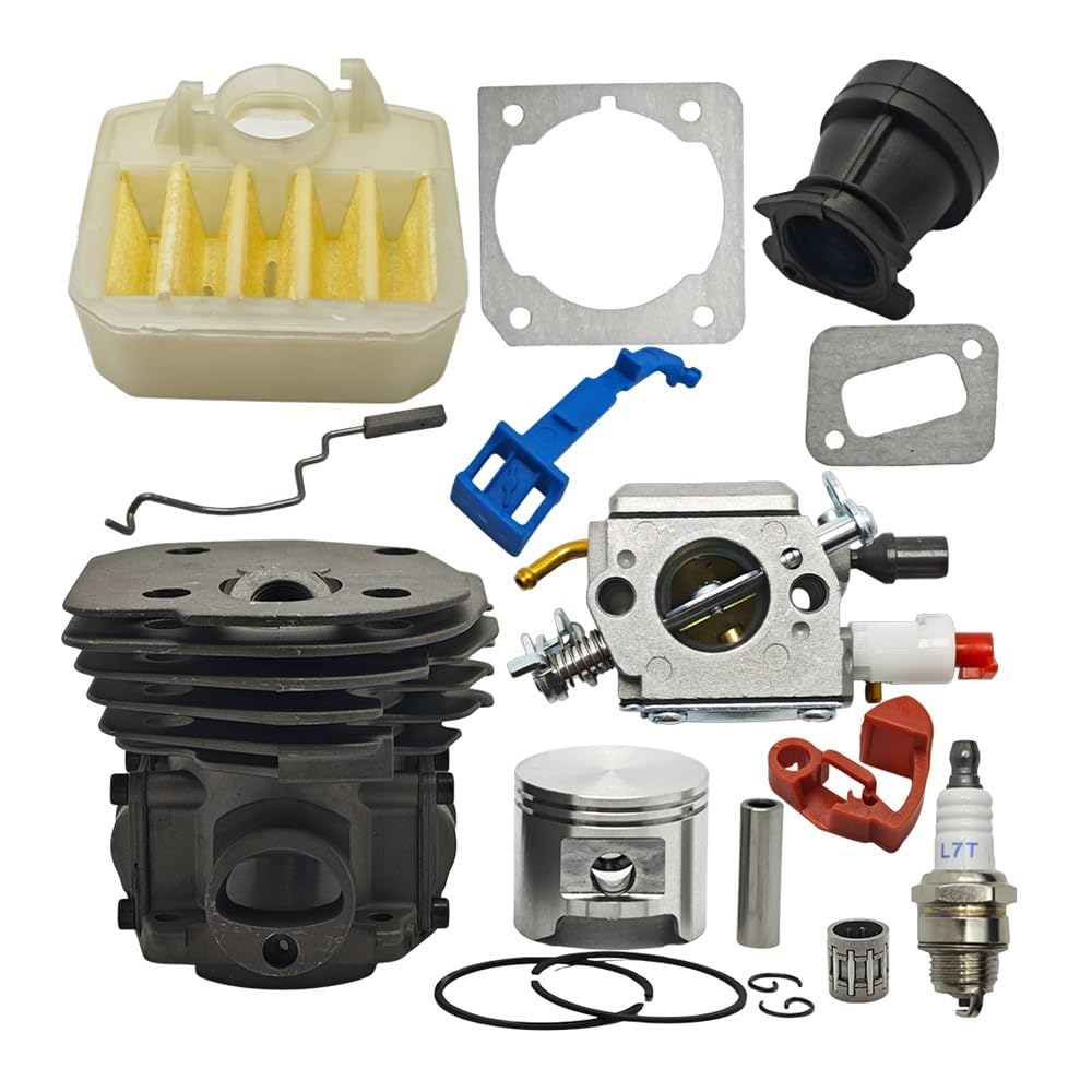 Cylindre piston 45 mm et carburateur pour Husqvarna 353 351 350 346 XP