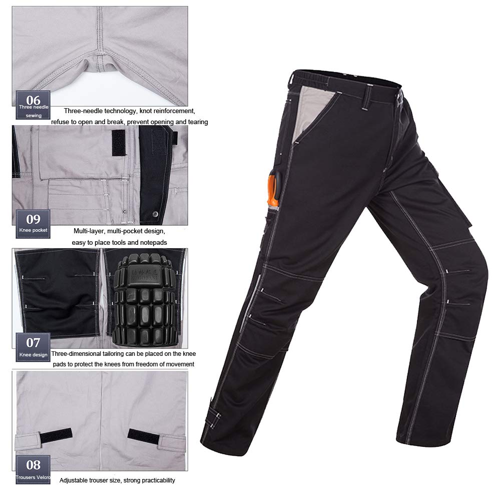 Chaqueta De Soldador, Traje Four Seasons Anti Estático Usable Anti-Quemaduras Algodón, Para Fábrica, Construcción, Reparación De Automóviles, C, L