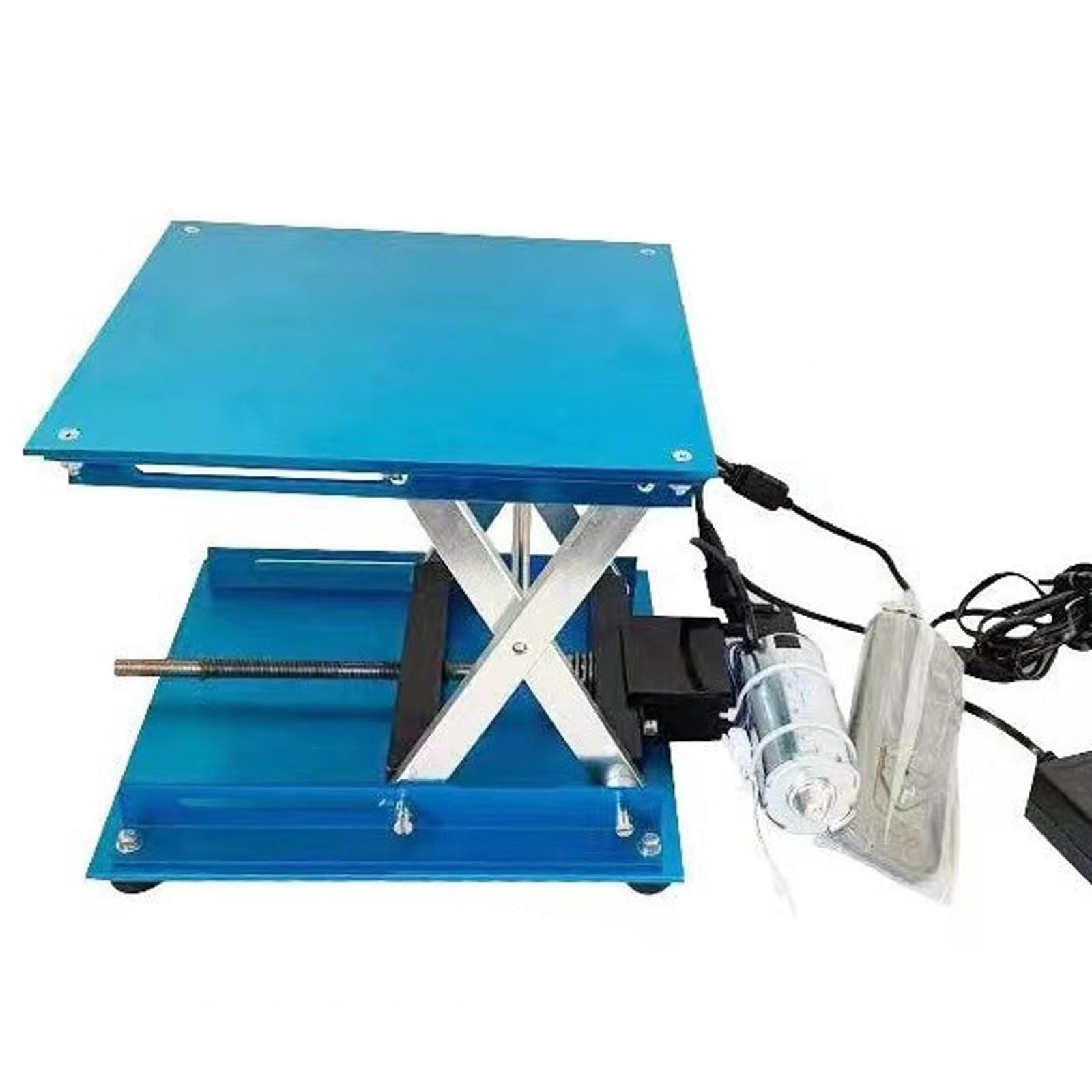 Elektrische Hebebühne, Aluminium-Hebeausrüstung, Tragfähigkeit 25 kg/30 kg, verstellbare Höhe für Labor und Industrie, 300 x 300 mm
