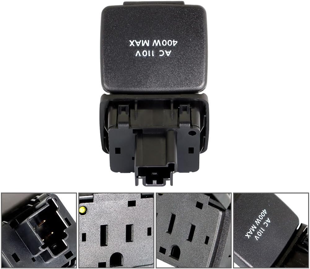 FL3Z-19N236-A Center Console Rear Power Outlet 110V 150W For Ford F150 2011-2016 Genuine OEM Replacement Part