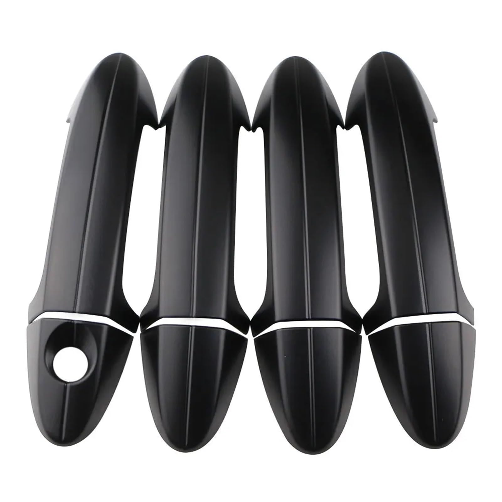 Rcuihgfb Black2 Door Handle Shell Compatible With For Ecosport 2013-2017 Car Exterior Door Handle Cover Trim Protective Decoration Accessories Set(Black2)