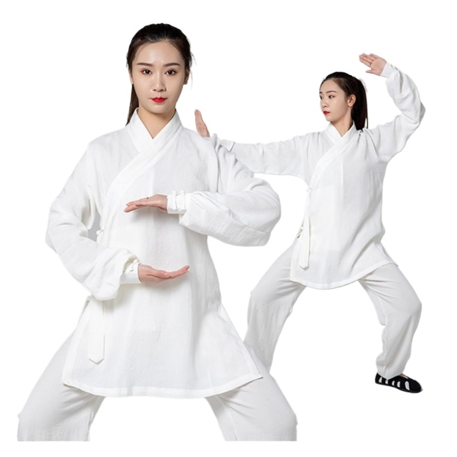 Strój do tai chi, Damski strój Tai Chi Tradycyjny bawełniany lniany wielokolorowy zestaw mundurów Kung Fu w wielu rozmiarach