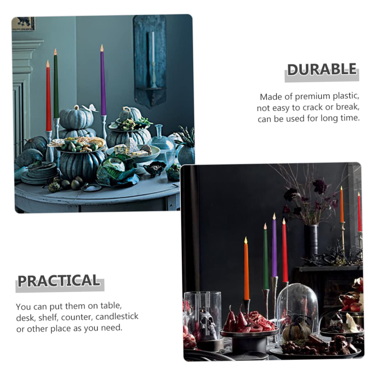 12 Piezas Velas LED sin Batería Operadas Rojas para Fiestas Cumpleaños Bodas Decoración Navideña Halloween Hogar