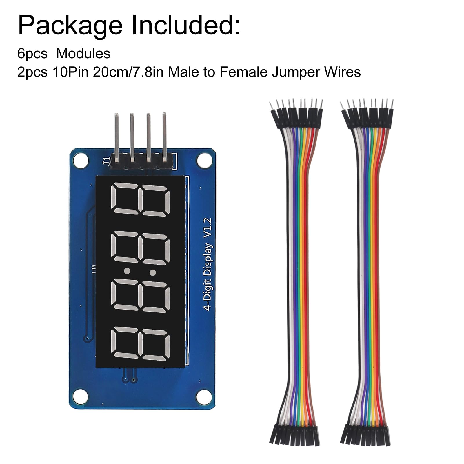Amazon.com: 6pcs 4 Digit 7 Segment Digital Tube LED Display Board
