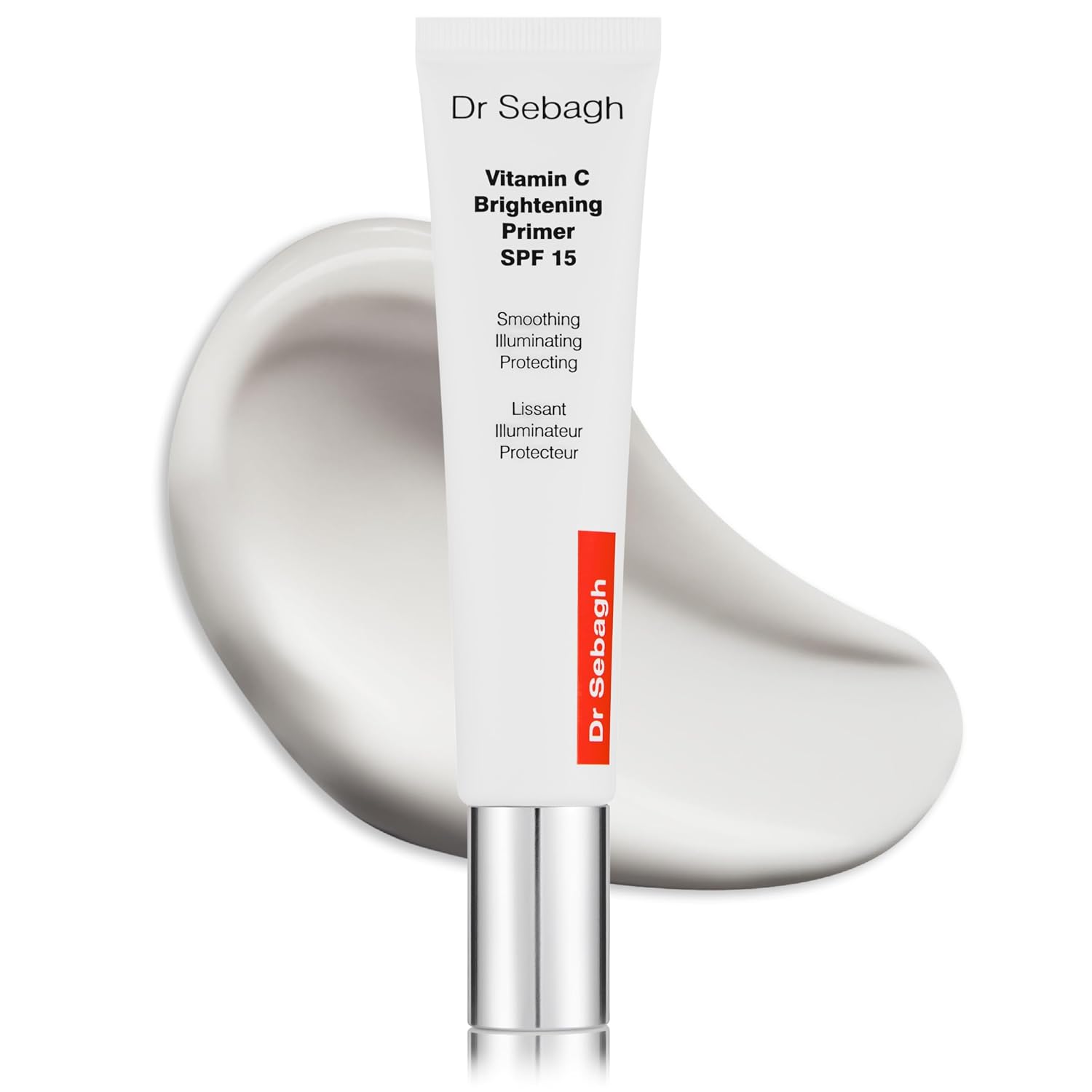 Dr Sebagh Vitamin C Brightening SPF 15 Primer (2.6 fl oz) - Illuminating Face Makeup Primer with Vitamin C - Hydrating - SPF & Foundation Primer for Radiant, Smooth Makeup Finish