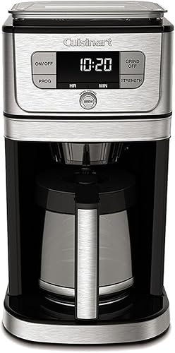 Vista 2 de Cuisinart DGB-800 Molienda y Preparación de Rebabas Totalmente Automática, Vidrio de 12 Tazas, Plateado
