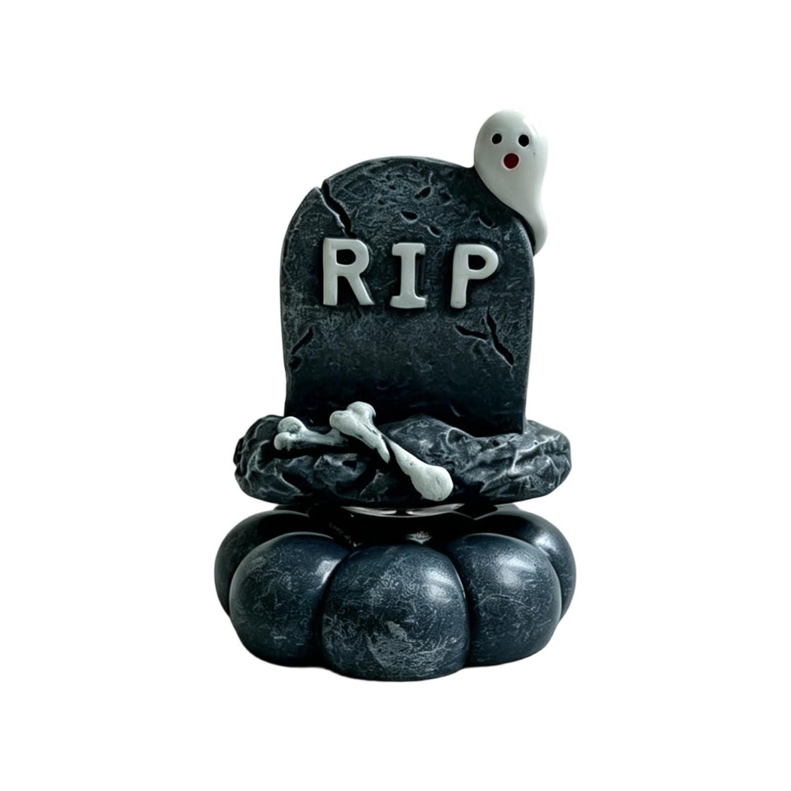 Limtula B Resin Halloween Shelf Accent Rotating Figurine Toy With Playful Cartoon Look And Round Ase For Desk Windowsill Display Halloween Resin Figurine Desk Accent Tabletop Ornament Shelf Display Room Ase