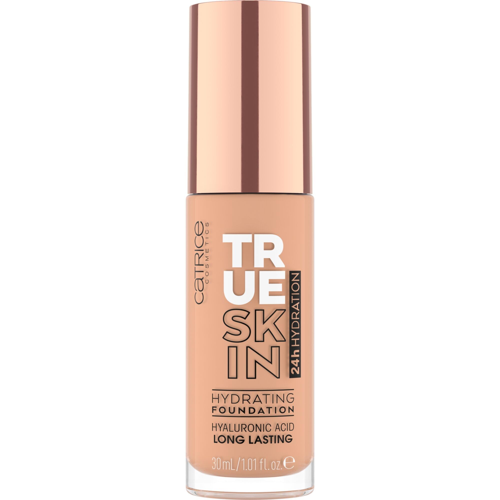 Catrice True Skin Hydrating Foundation, Nr. 030, Nude, feuchtigkeitsspendend, langanhaltend, natürlich, vegan, ohne Alkohol, ohne Parabene, ohne Mikroplastikpartikel, 1er Pack (30ml)