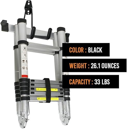 Miniatura 6 de Ihomepark Ganchos de almacenamiento de garaje resistentes para escaleras y herramientas, colgador y organizador de garaje de montaje en pared,