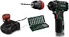 Cordless Drill 1driver 12V Fast, Tool-Free Changeover Between Drilling and screwdriving Functions Integrated LED Light Including Genuine German Battery Quick Charger