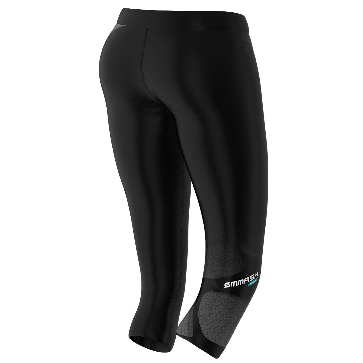 SMMASH Sport Leggings Damen Sportleggings 3/4 Capri Push Up Blickdicht Sporthose Yogahose Second Skin Technologie Atmungsaktiv Schnelltrockend Elastisch Figurformend