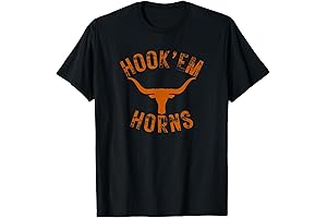 Texas Longhorns Shirt: State of Texas Bull Head with Longhorns Design T-Shirt