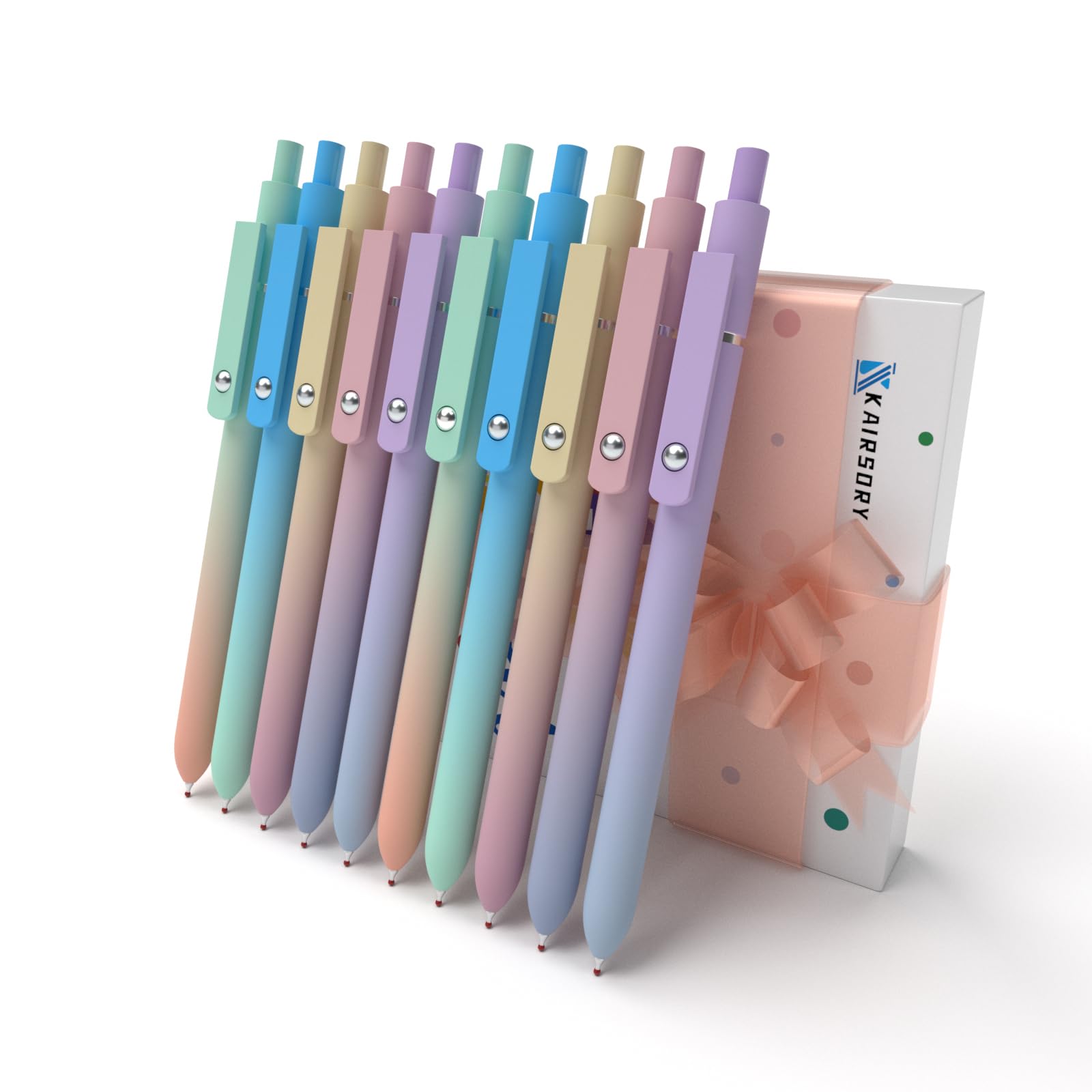 Kairsory Gel Pens,0.5mm Fine Point Quick Dry Black Gel Pen,Smooth Writing,High-End Series Aesthetic Pen for Journaling Note Taking,Happy Birthday Gift