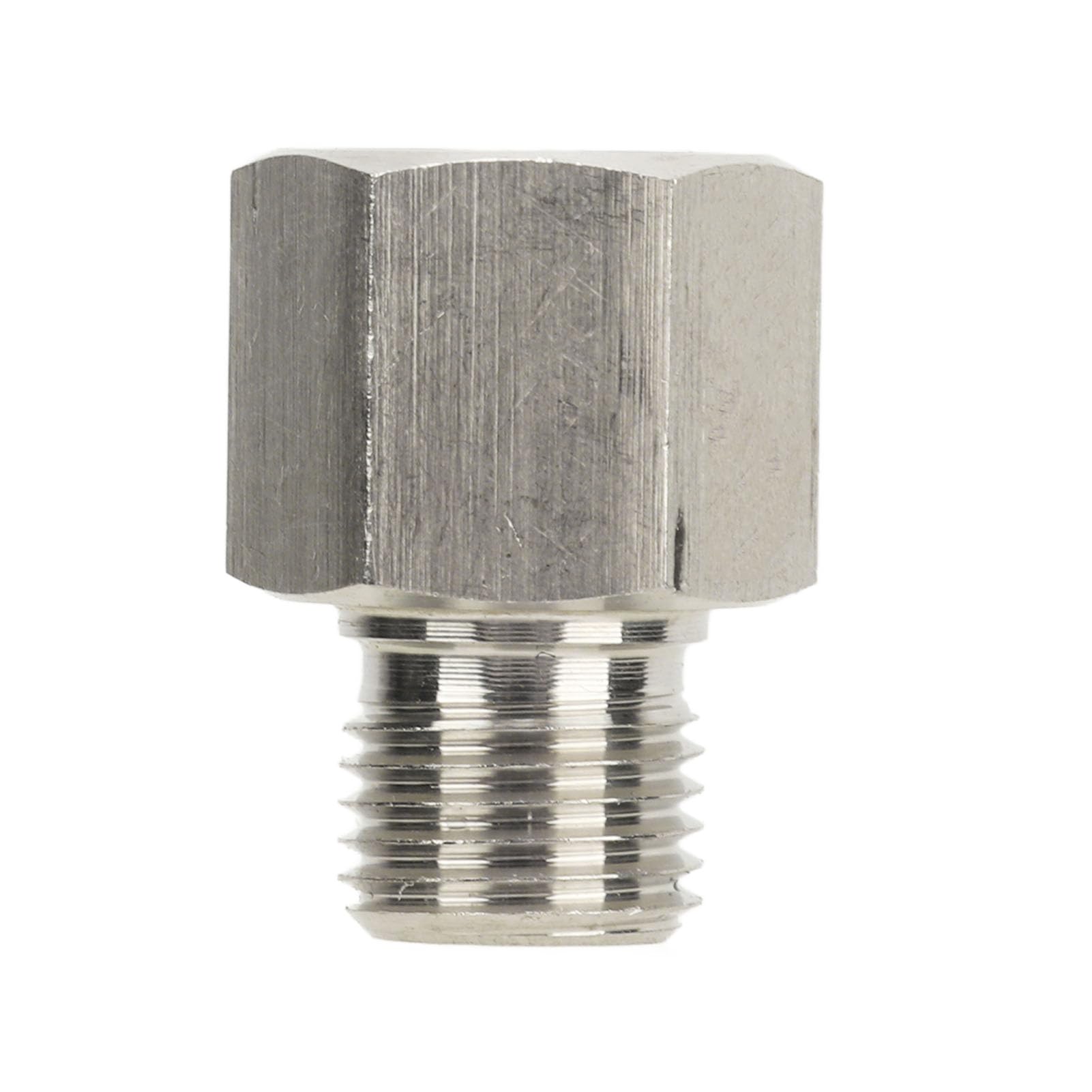 Adattatore Mittente Manometro in Acciaio Inossidabile, Adattatore da 1/8 Pollici NPT Femmina a M10x1,0 Maschio con Guarnizione, Tenuta Affidabile a Tenuta Stagna