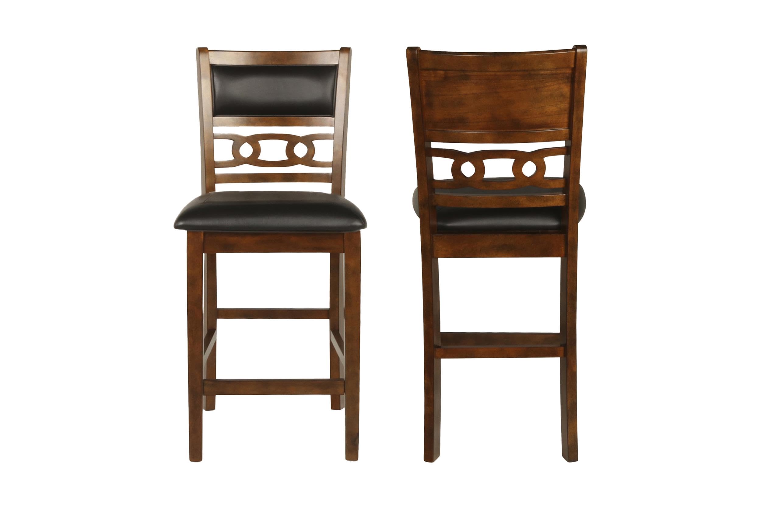 New Classic Furniture Gia Counter Chairs, Set of 2, Brown