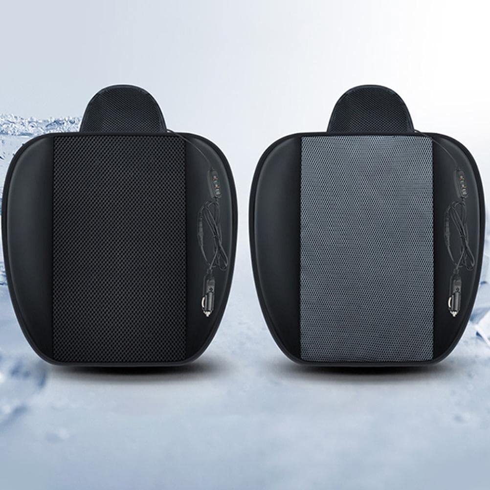 Cuscino di Ventilazione per Seggiolino Auto, Cuscino di Raffreddamento Portatile 12V Cuscino di Raffreddamento per Seggiolino Auto con Accessori per Ventola (Black1)