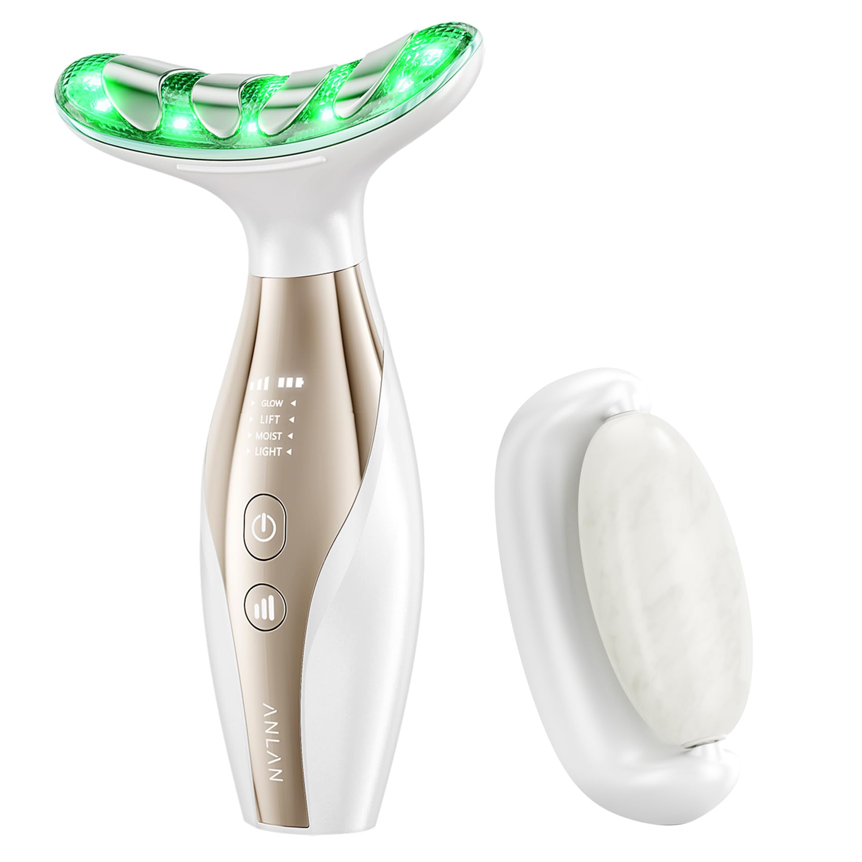美顔器 リフトアップ ems リフトケア美顔器 ANLAN 定価2万9,800円 Amazon.co.jp: ANLAN リフト美顔器PRO 美顔器 ems美顔器 天然石