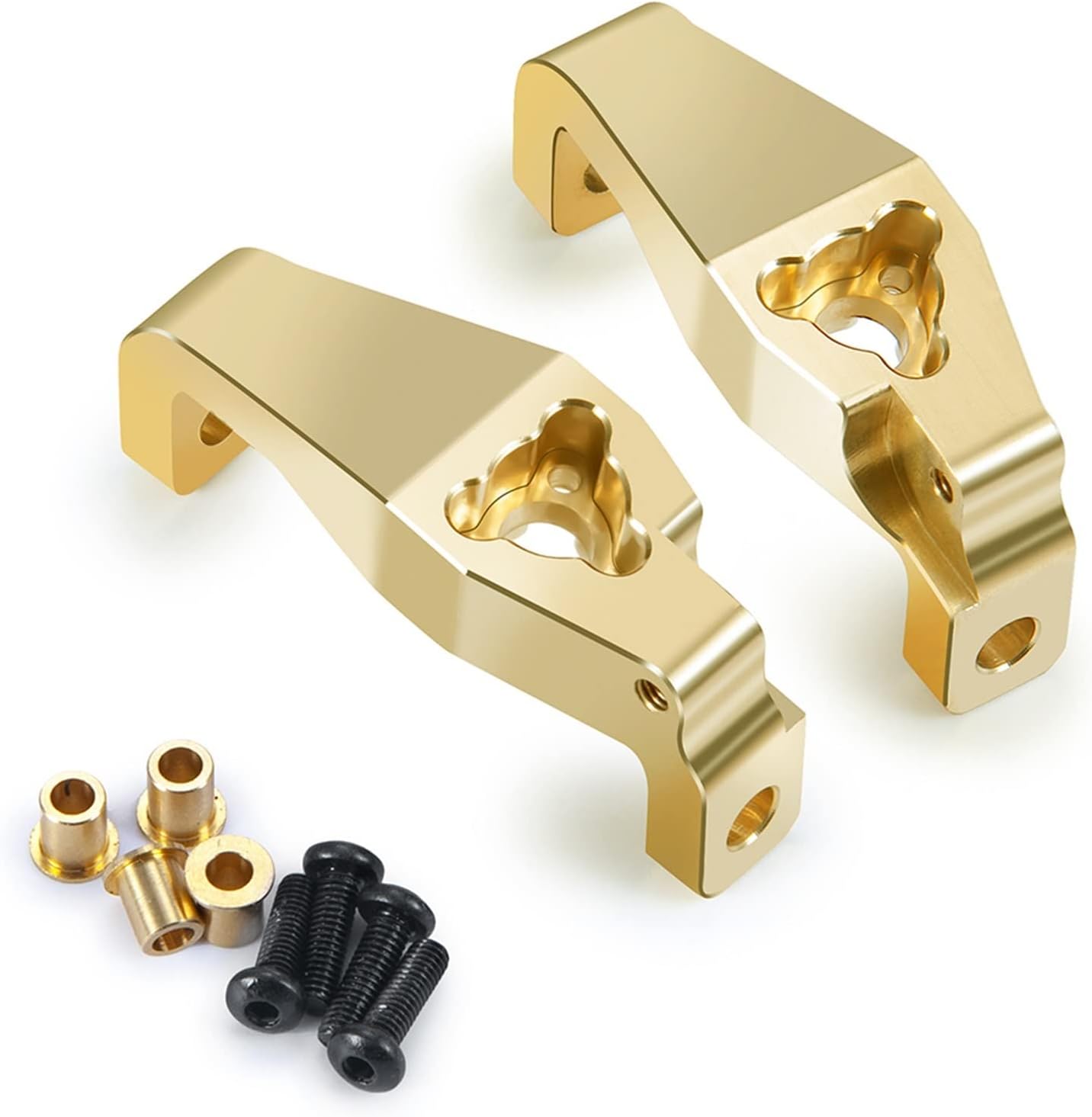 KUKEMI 2Pcs Heavy Brass Counterweight Front Caster Blocks C, for Seat, 1/10 Redcat GEN8 RC Crawler Car Upgrade Parts car balance counterweight