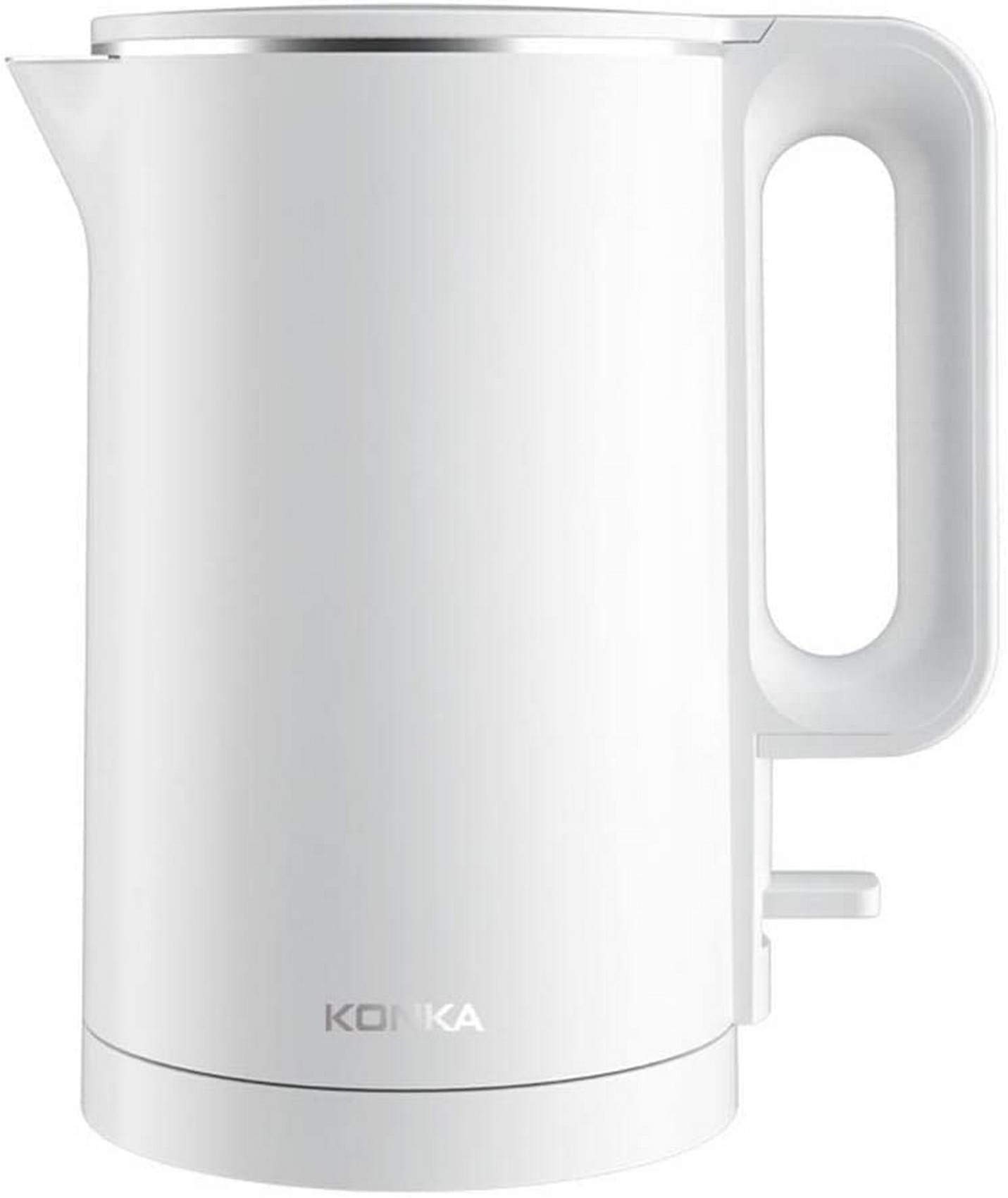Bouilloire électrique 1.8L en acier inoxydable 304 anti-brûlure