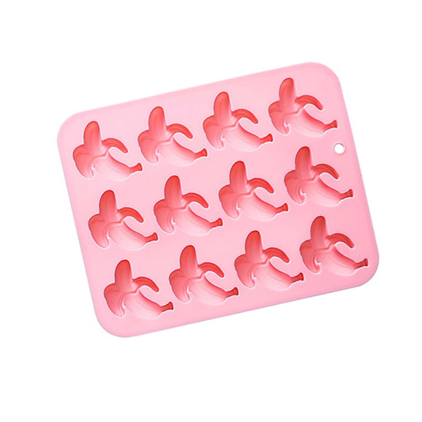 XuQiZZpp Reusable 12 Piece Banana Shape Silicone Mould For Baking Soap Candle Making