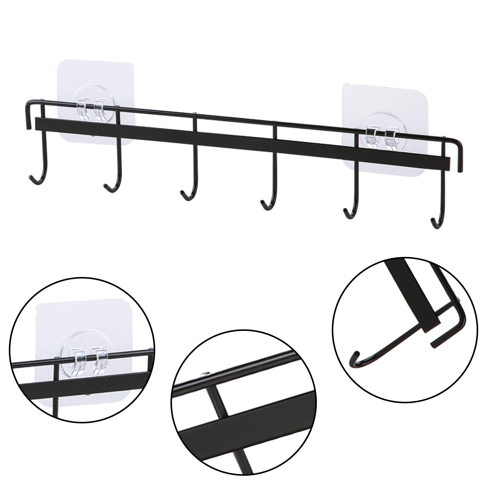 Kitchen Utensil Hooks - Wall Mounted Organizer -2