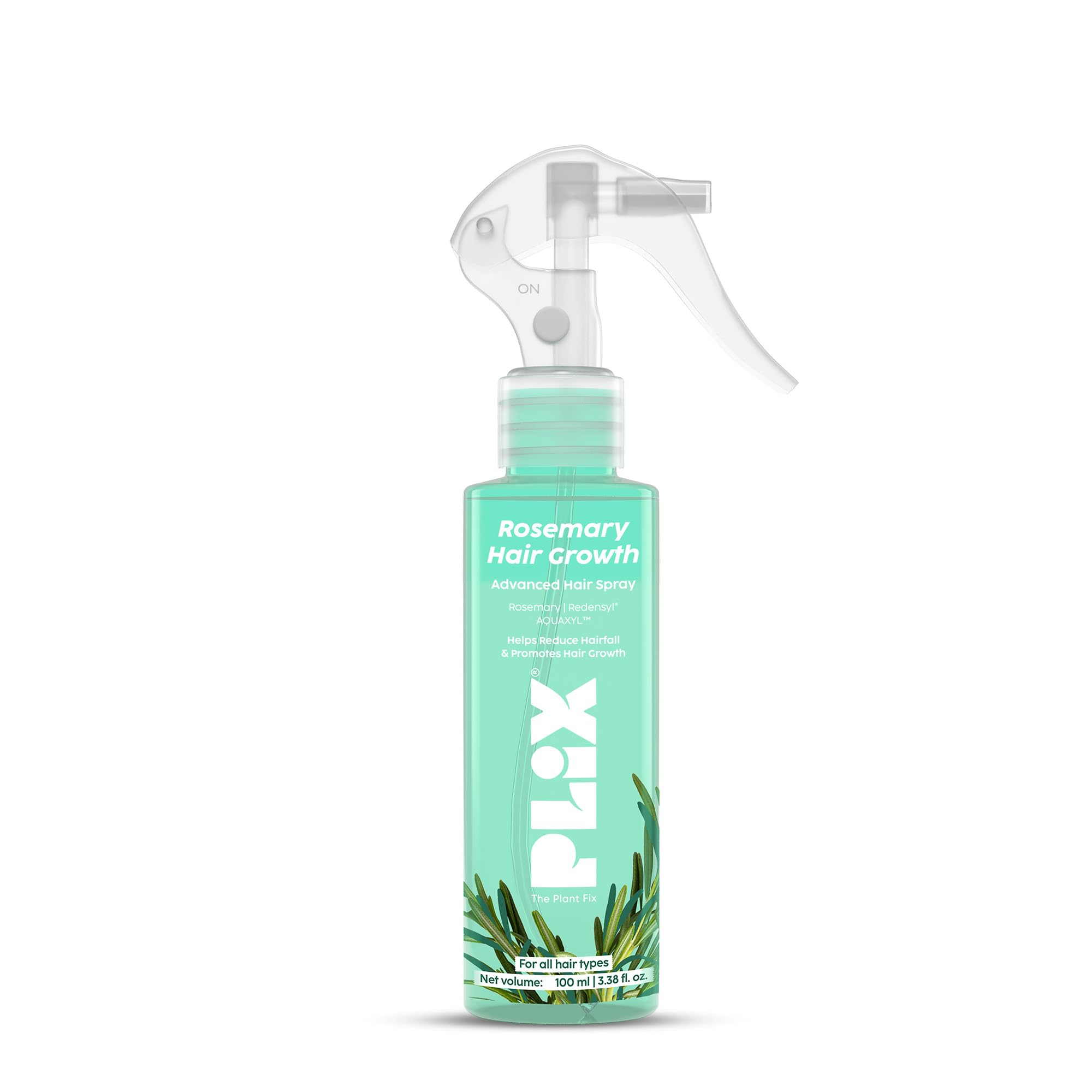 PLIX - THE PLANT FIX Rosemary Hair Growth Advanced Hair Spray for fuller, thicker hair | Redensyl® & Rosemary Extract | Easy to Use | Mess-free | Stimulates Hair Follicles & Promotes Hair Growth | For All Hair Types | 100ml