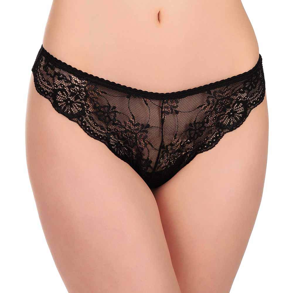 JADEAWomen's Lace Brazilian Underpants Embroidered Briefs 3 Pairs
