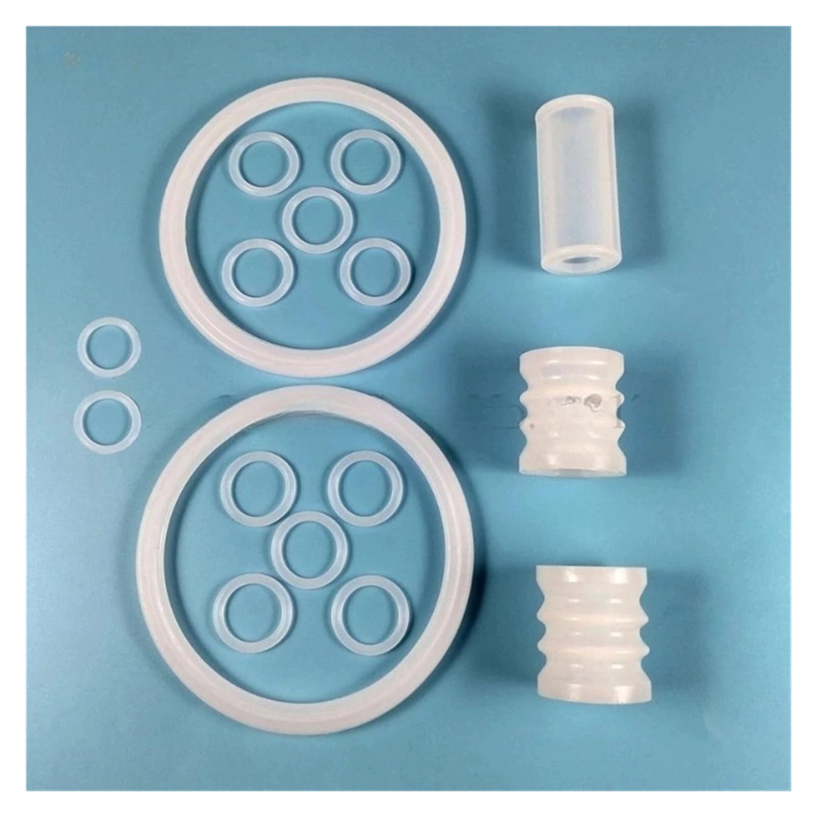 17 Pcs Seal Rings Spare Parts Sealing Circle Gaskets Combination Compatible for YKF Soft Serve Ice Cream Machines Compatible for VEVOR Fitting Accessories