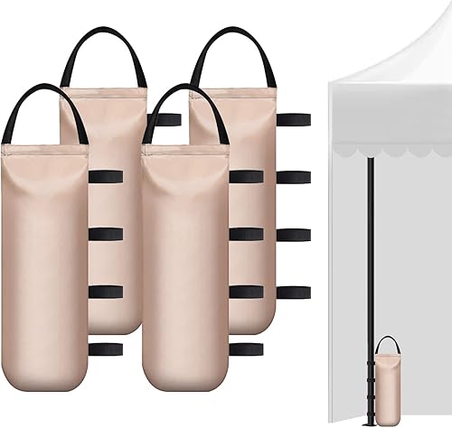 Bolsas de arena pesada de 112 libras para toldo de publicidad al aire libre, tienda de campaña de campaña fija a prueba de viento (sin arena),