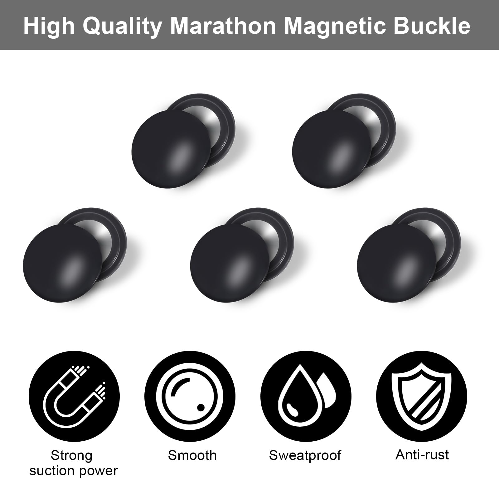 Supporto per Numero Iniziale 10 PCS Magneti Portanumeri da Gara Calamite Running Porta Pettorale