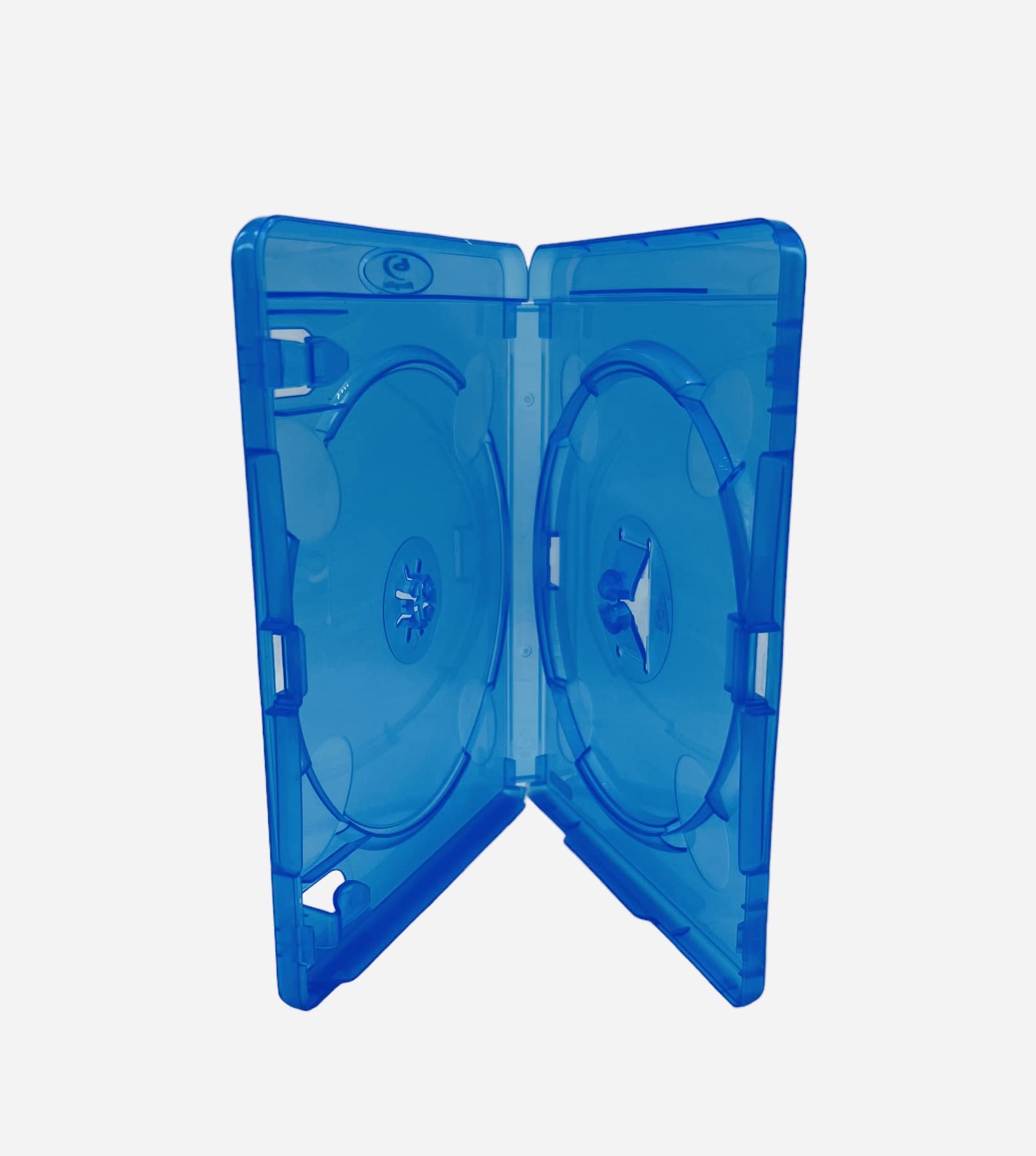 1 x Dragon Trading Amaray Blue Blu-Ray DVD Double Cases - Pack of 1 - Secure Storage for 2 Discs in Dragon Trading Packaging