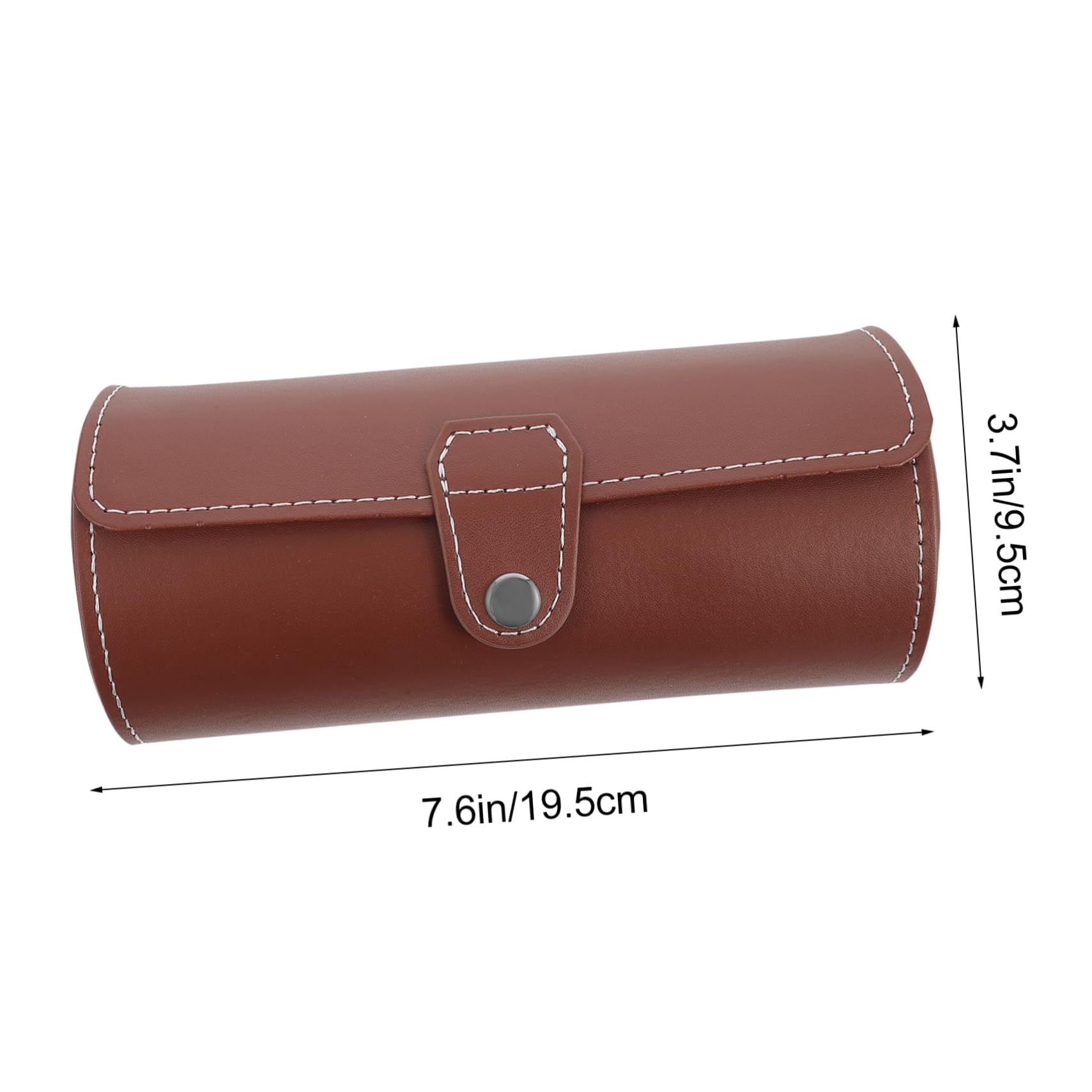 NOLITOY Portable PU Leather Watch Storage Organizer Slot Jewelry Case for Travel Display Wear Resistant Design Convenient Carrying for Watches and Bracelets Stylish