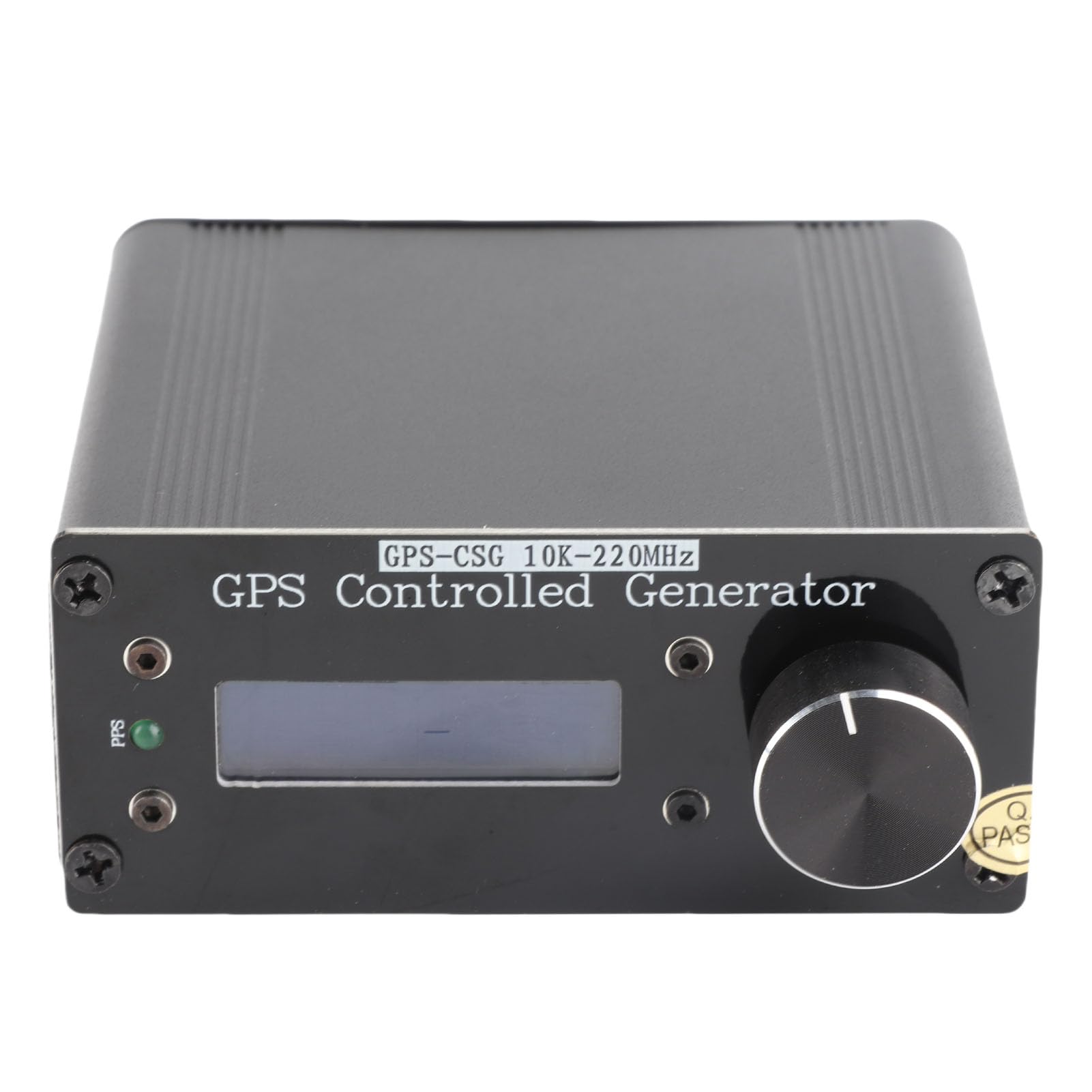 Jiawu Generador de Frecuencia, Precisión de 0,1 Hz Generador de Frecuencia Variable de 10 KHz a 220 MHz, VFO con Batería Incorporada de 1000 MAh Cable USB Antena GPS para Pruebas de Campo de