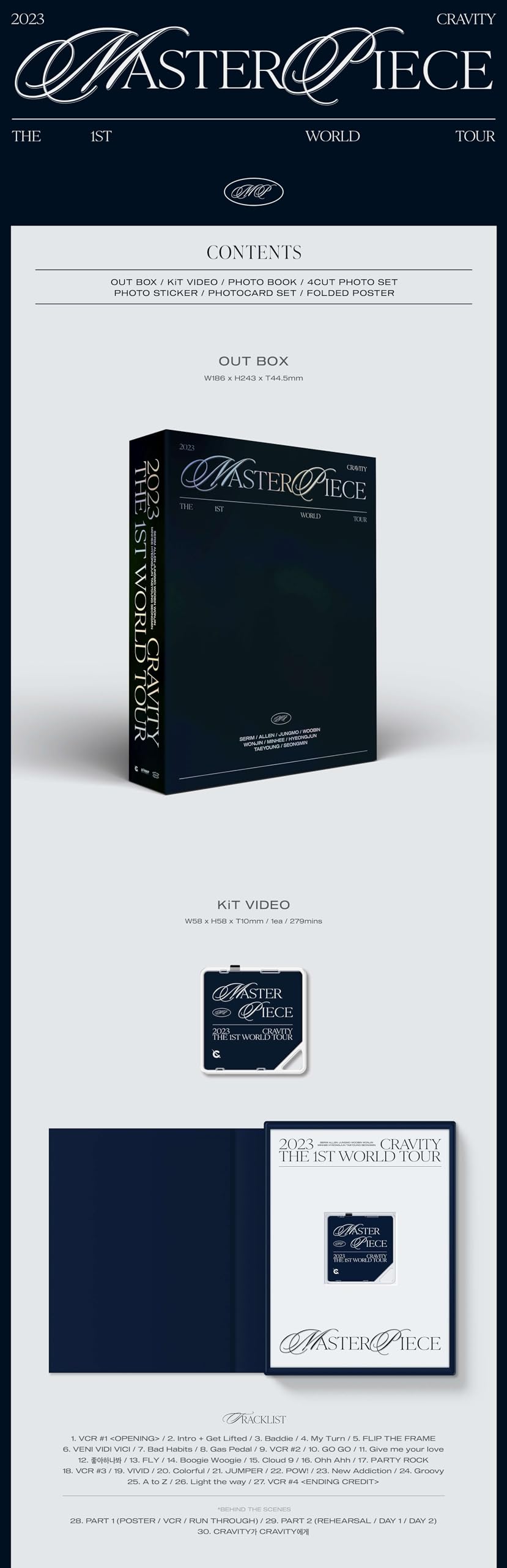Cravity ワルツ kit dvd CRAVITY 2023 THE FIRST WORLD TOUR MASTERPIECE (KIT VIDEO