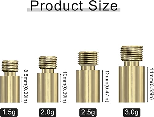 Miniatura 3 de JOJOCY 36 dardos de cobre para dardo de acentuador, accesorios de dardos de peso 2BA, negrooroplata para accesorios de dardos 1.5, 2, 2.5, 0.11 oz