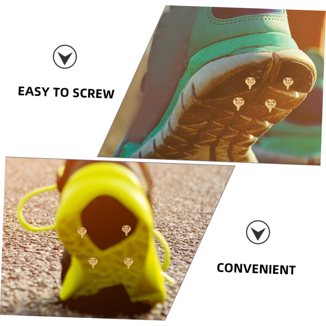 Toyvian Chiodi per Scarpe Punte per Scarpe Corsa Leggere E Resistenti per Allenamento E Competizioni su Compatibili