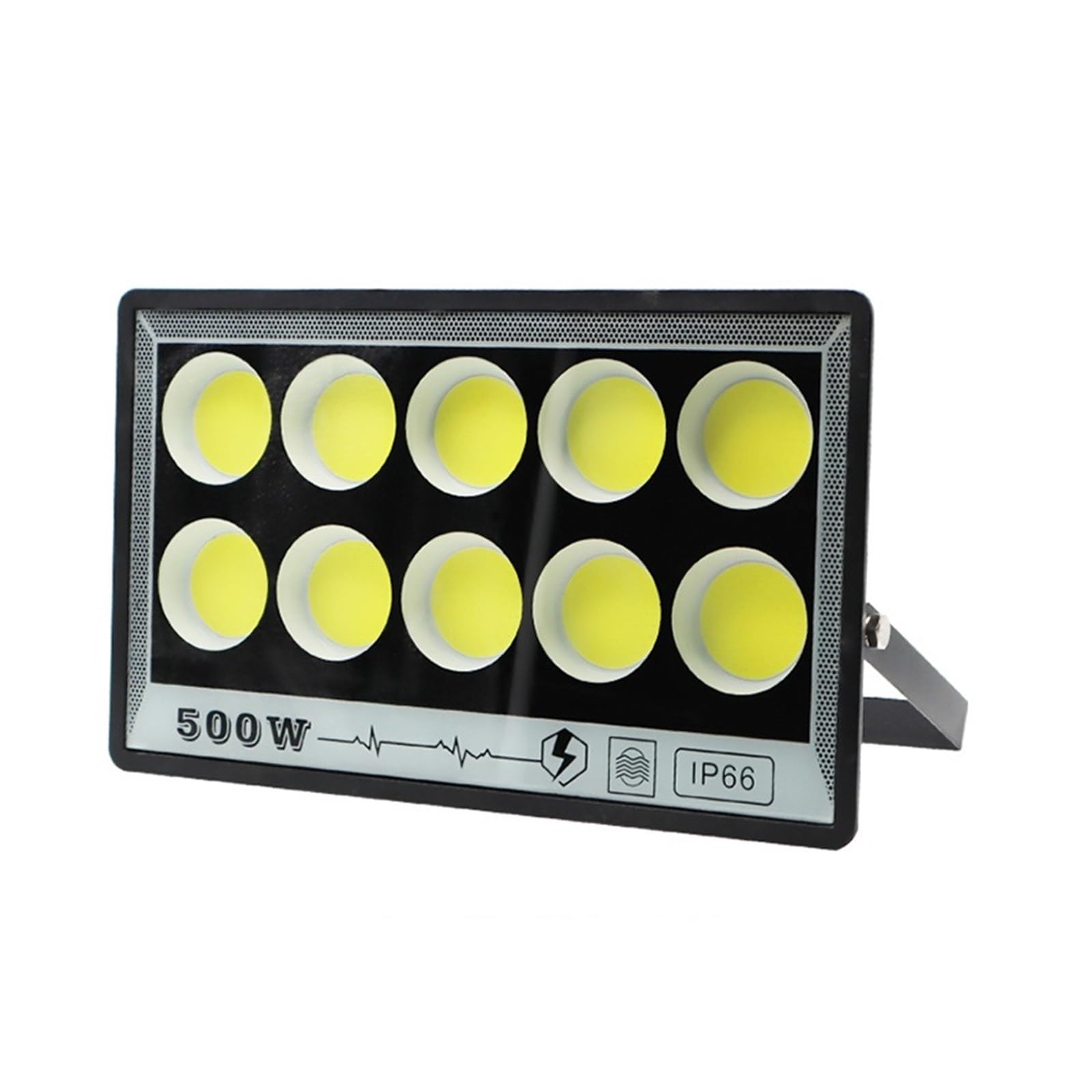 LLOOPK LED Flood Light, LED FloodLight IP65 300W 200W 100W 50W Waterproof Reflector Light Lamp Spotlight Outdoor Flood(Warm White,COB 500W)
