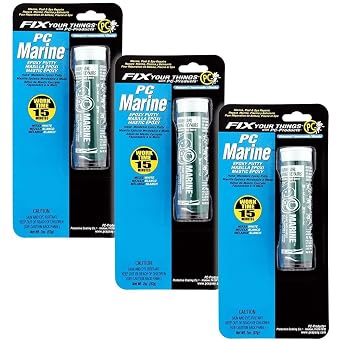 PC Products PC-Marine Epoxy Putty, 2 oz Stick Pack of 3