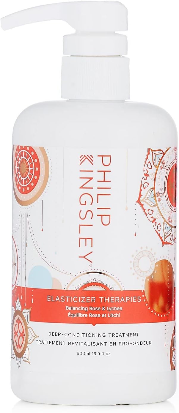 Rose & Lychee Deep-Conditioning Elasticizer 500ml in a Practical Pump Dispenser